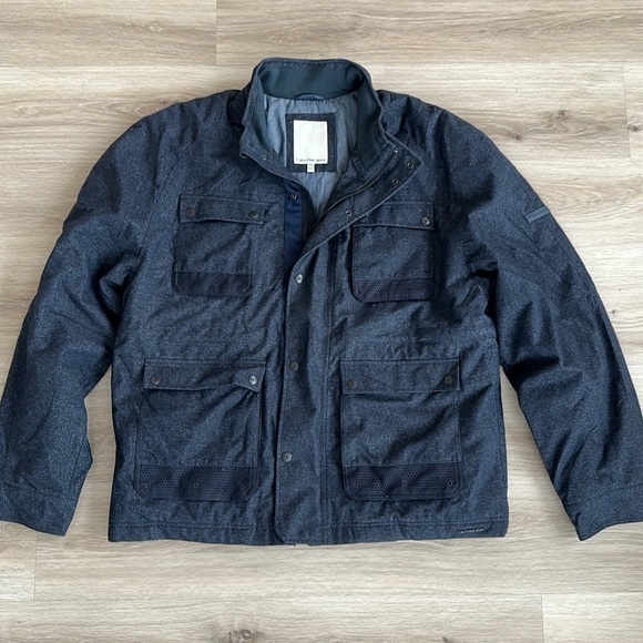 Calvin Klein Jeans Men's Coated Melange Four size 2x navy NWOT - Picture 1 of 2